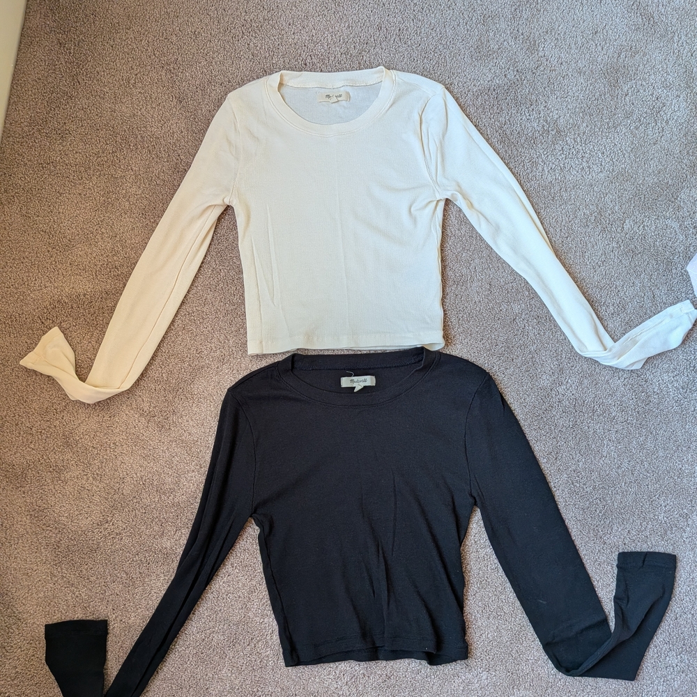 Madewell Ribbed Crewneck Tees